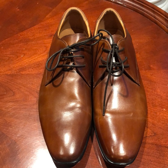 BROWN LEATHER DRESS SHOES - Picture 2 of 5